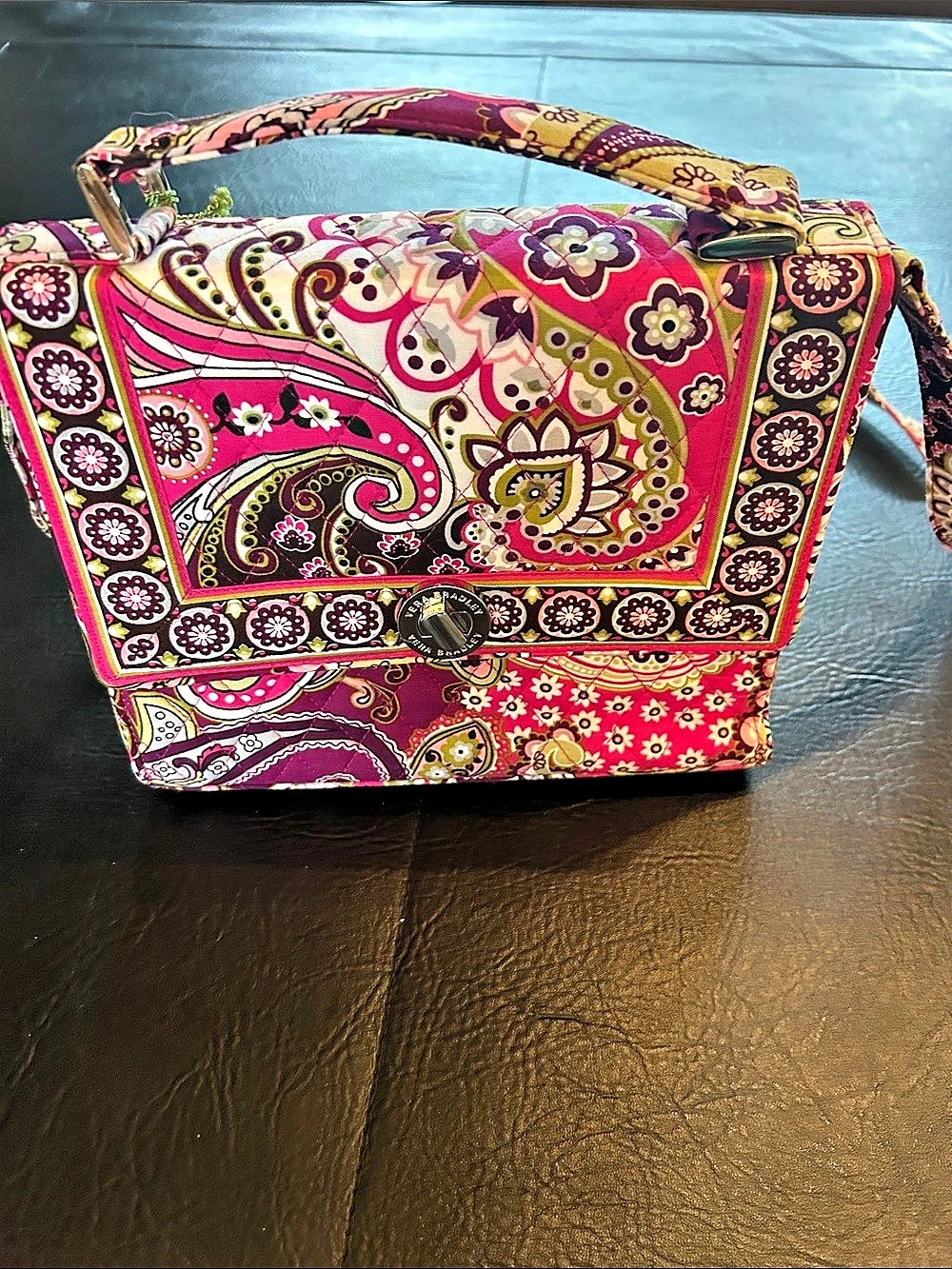 Vera Bradley Julia Crossbody Very Berry Paisley